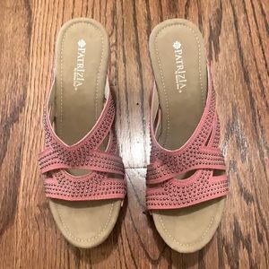 Spring Step Pink Patrizia Pink Wedge Heel